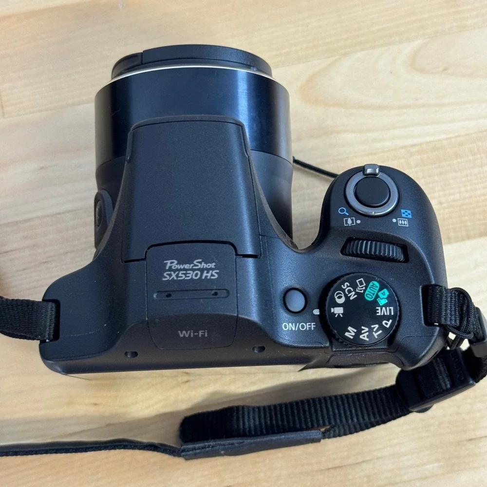 Canon PowerShot SX530 HS 16.0MP Digital Camera 50x Zoom Wi-Fi Bundle 32GB Bag